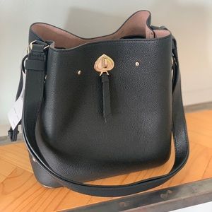 Kate spade black marti bucket bag